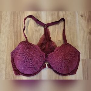 Auden Red Lace Racerback Bra
